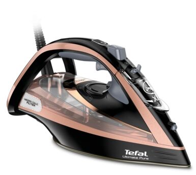 Tefal Ultimate Pure FV9845 Steam Iron-Black & Rose Gold