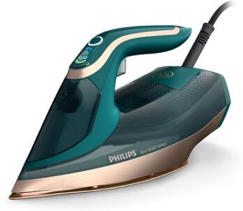 Philips 1000 series DST8030/70 ferro da stiro Ferro a vapore Piastra soletta SteamGlide Elite 3000 W Verde (DST8030/70)