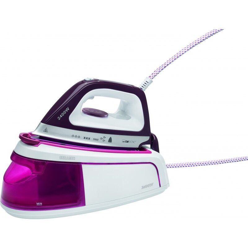 Clatronic DBS 3749 Steam Ironing Station White Lilac 2300 W 1 stk Stryking