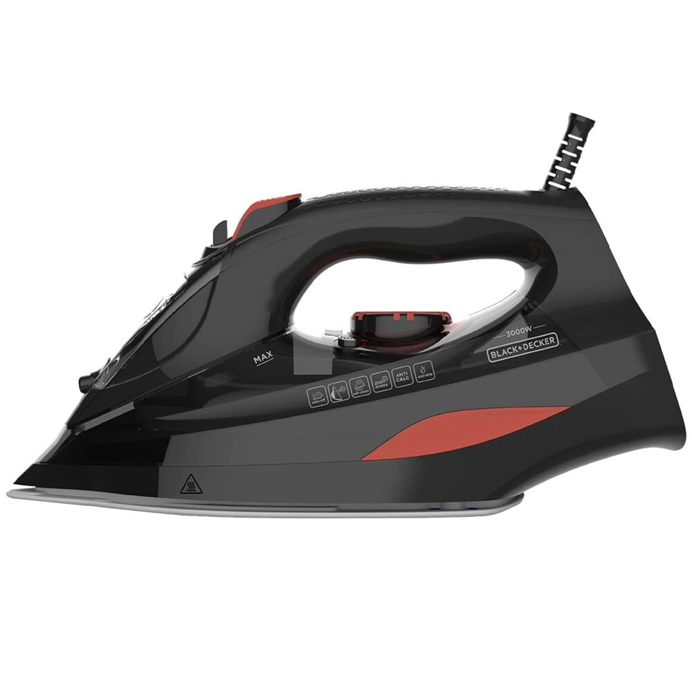 Black&decker Ferro De Engomar A Vapor Bxir3000e 3000w (preto) - Black&decker