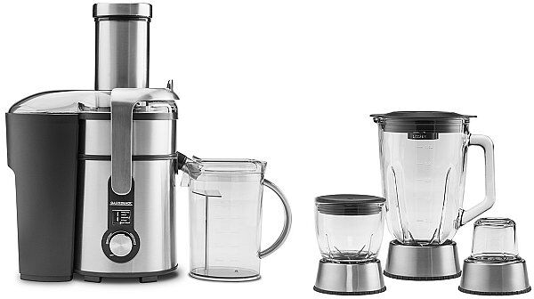 Auf Lager GASTROBACK Standmixer - Design Multi Juicer mit Zubehör 4 in 1 40152 4016432401526 silber EG