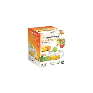 Esperanza CLEMENTINE - Citruspresser - 0.7 liter - 25 W - hvid/grøn