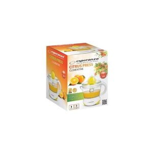 Esperanza CLEMENTINE - Citruspresser - 0.7 liter - 25 W - hvid/gul