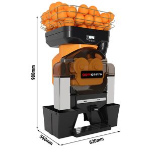 GGM GASTRO - Presse-orange électrique - Orange - Bouton Push & Jus - Alimentation automatique en fruits - Mode de nettoyage inclus