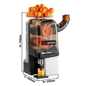 GGM GASTRO - Presse-oranges électrique - Argent - Alimentation manuelle en fruits - Robinet de vidange & Mode de nettoyage inclus