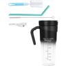 CRBUDY Portable Blender Shakes och 16Oz Portable Blender Uppladdningsbar Juicer Blender Blender Blender Maker Fruktmixer Grönsaksmixer (svart)