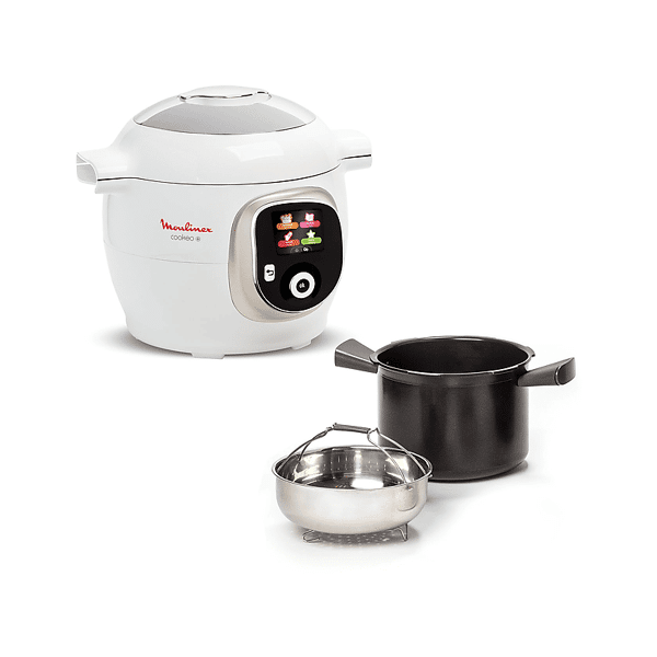 moulinex cookeo+ ce85ba10 multicooker, 1600 w, capacità ciotola 6 l, bianco