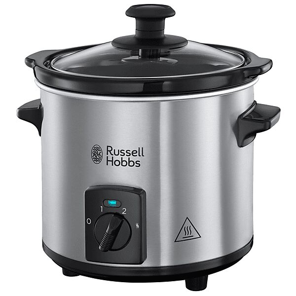 russel hobbs 25570-56 multicooker, 145 w, capacità ciotola 2 l, nero / acciaio