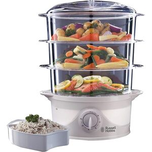 Russell Hobbs 21140 3 Tier Plastic Food Steamer with 9 litre capacity and 800W