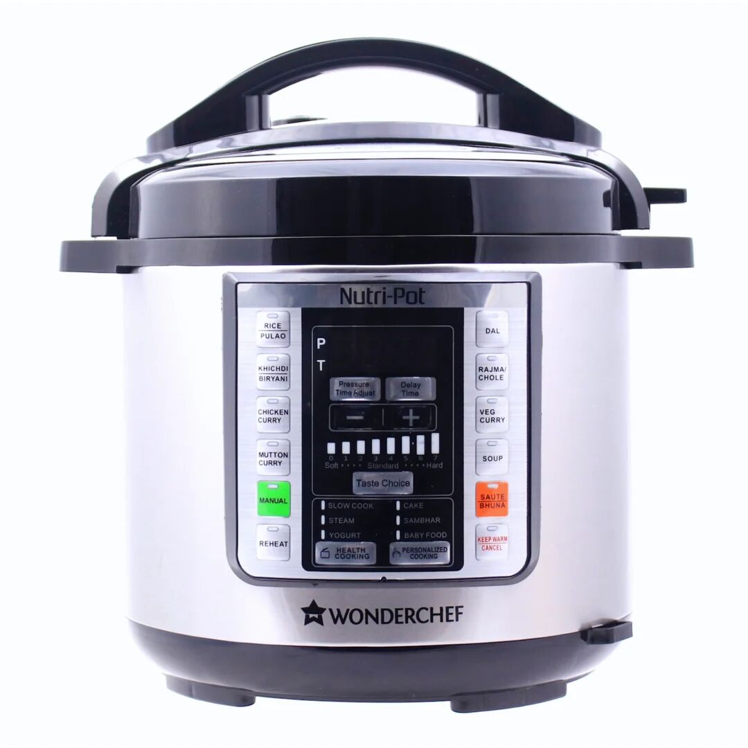 Photos - Multi Cooker Wonderchef Nutri Pot 6L Electric Pressure Cooker black/gray 40.0 H x 31.0 