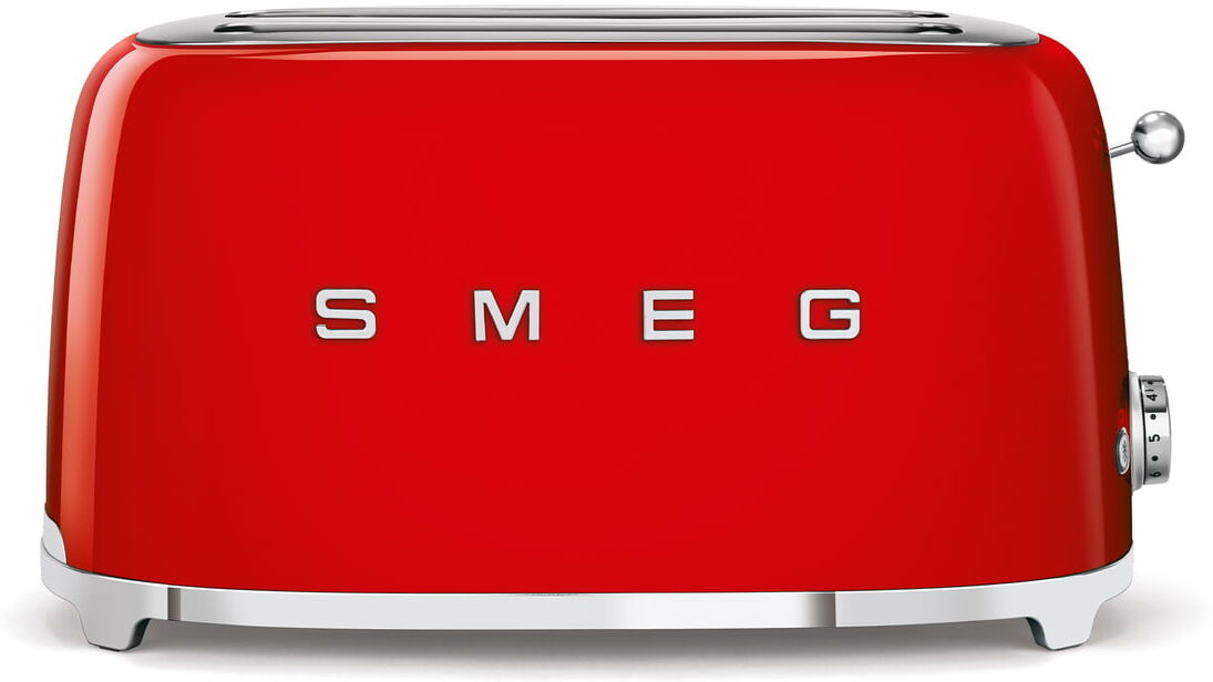 SMEG - 2-Schlitz Toaster TSF02, lang / rot