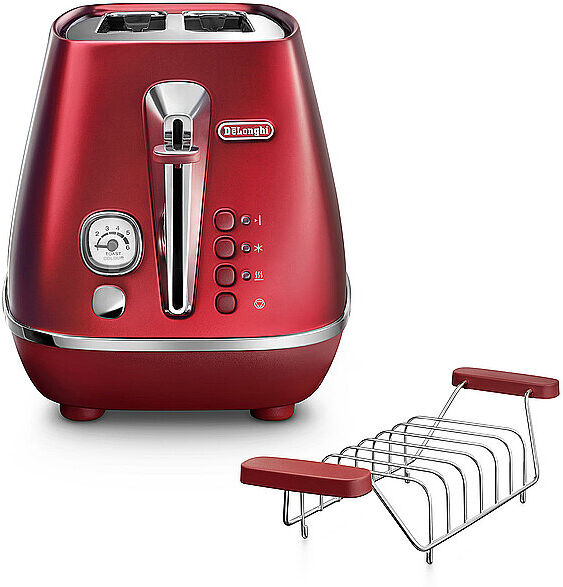 Auf Lager DELONGHI Toaster Distina Flair Glamour Red CTI 2103.R 8004399762329 rot EG