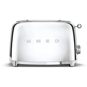 SMEG Toaster »50'S Retro Style TSF01SSEU Metall«, für 2 Scheiben silberfarben