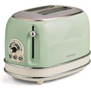 Ariete Toaster »Vintage 2 Schlitze, Grün«, für 2 Scheiben, 810 W grün/beige/silberfarben/schwarz