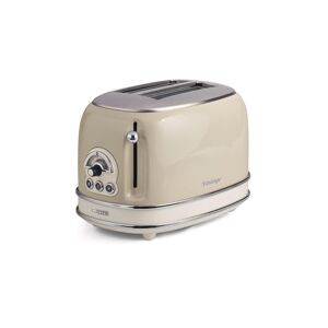 Ariete Toaster »Vintage 2 Schlitze, Beige«, für 2 Scheiben, 810 W beige/silberfarben