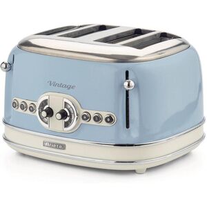 Ariete Toaster »Vintage 4 Schlitze, Blau«, für 4 Scheiben, 1630 W blau/altweiss/silberfarben