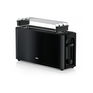Braun Toaster »PureEase HT3110«, für 2 Scheiben, 1000 W schwarz/silberfarben