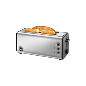 Unold Toaster »Onyx Duplex«, 2 lange Schlitze, für 4 Scheiben, 1400 W schwarz/silberfarben
