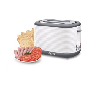 KOENIG Toaster »Stripes, Weiss, Grau«, für 2 Scheiben, 930 W weiss/grau