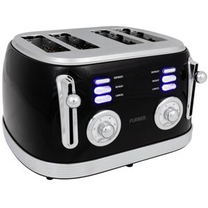 FURBER Toaster »4 Schlitz Schwarz«, für 4 Scheiben, 1500 W schwarz Größe