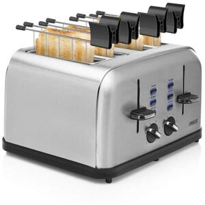 Princess Toaster »142355 Style 4 aus Edelstahl, Silberfarben«, für 4... schwarz/silberfarben Größe