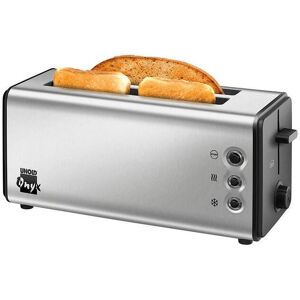 Unold Toaster »Onyx Duplex«, 2 lange Schlitze, für 4 Scheiben, 1400 W schwarz/silberfarben Größe