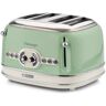 Ariete Toaster »Vintage 4 Schlitze«, 4 kurze Schlitze, für 4 Scheiben, 810 W grün/beige/silberfarben Größe