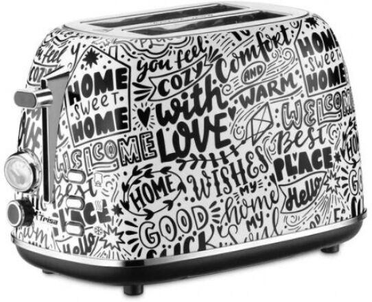 Trisa Home Sweet Home Toaster - Schwarz/Weiss