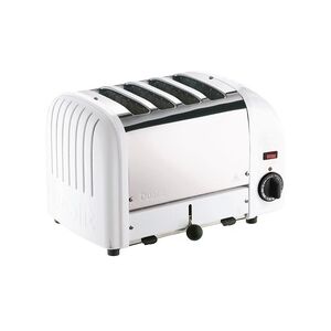 Gastronoble Dualit Toaster 40355 - weiß - 4 Schlitze - Ausziehbare Krümelschale