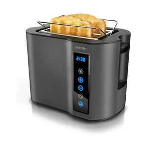 Arendo Toaster Kurzschlitz, Brötchenaufsatz, Wärmeisoliertes Gehäuse, Display, Touch