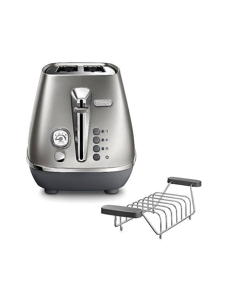 DeLonghi Toaster Distina Flair Finesse Silver CTI 2103.S silber