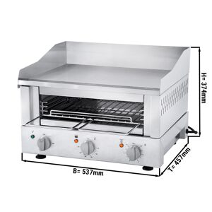 GGM GASTRO - ROBAND Grille-pain Griddle 500 - 3,3 kW - Grill & Salamandre