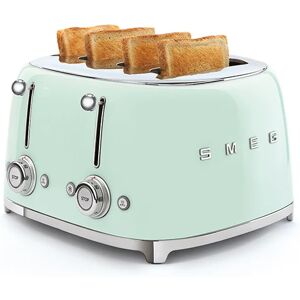 Toaster 4 fentes 2000 W TSF03PGEU vert d'eau Smeg [Beige]