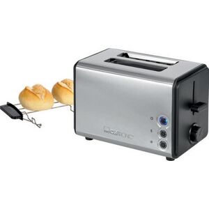 Clatronic Toaster à 2 tranches TA 3620, noir / acier inox Bleu foncé