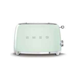 SMEG Grille Pain Toaster 2 Fentes 950w 3 Programmes Vert D'eau Usage Non Intensif Smeg