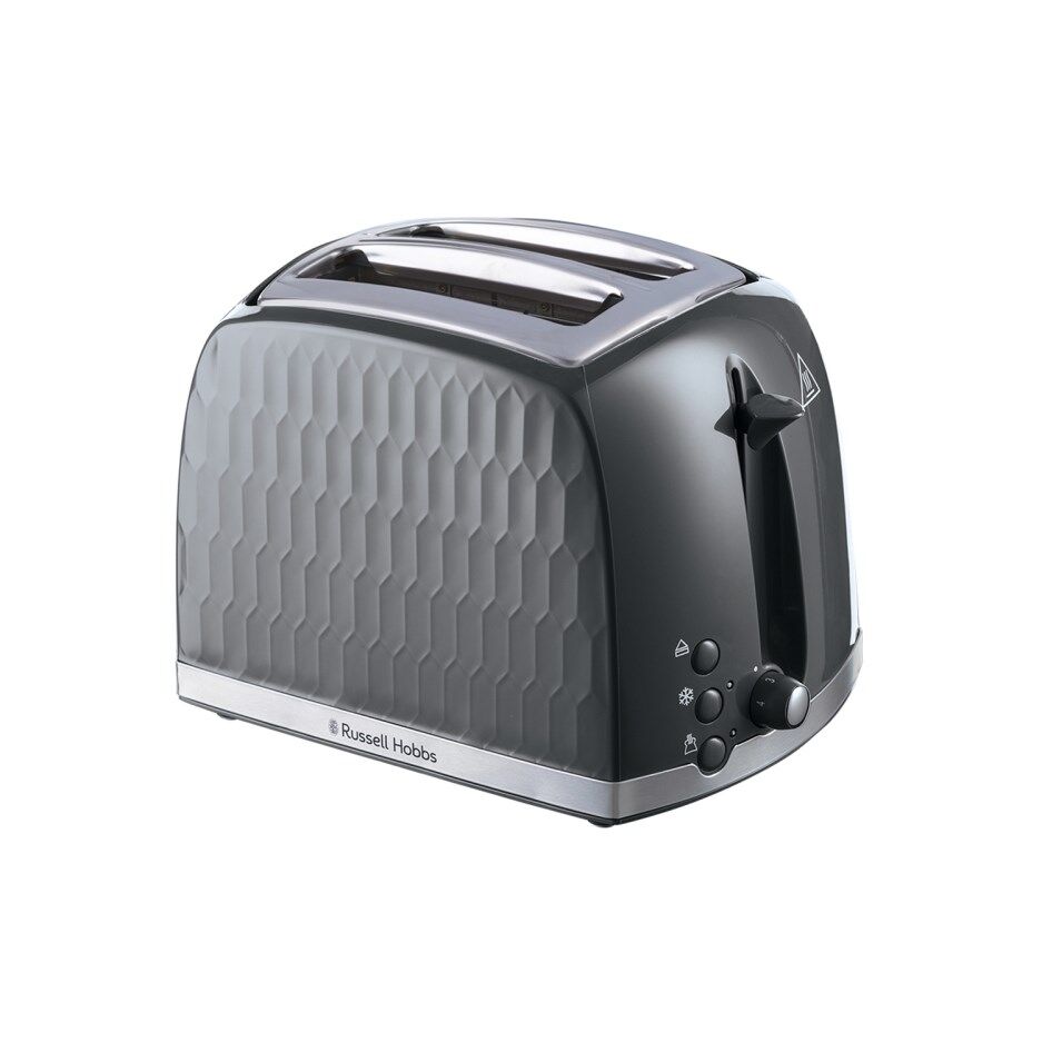 Russell Hobbs 26063 Honeycomb 2 Slice Toaster - Grey