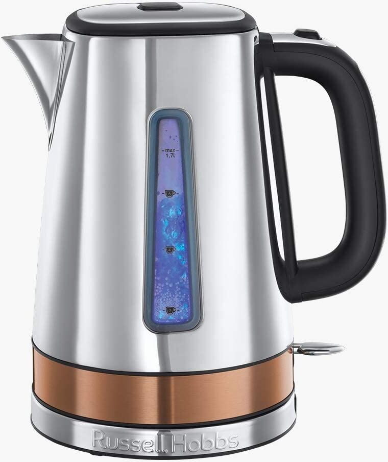 Russell Hobbs Russel Hobbs 24280 Luna Fast Boil Electric Kettle Stainless Steel with Copper Accents