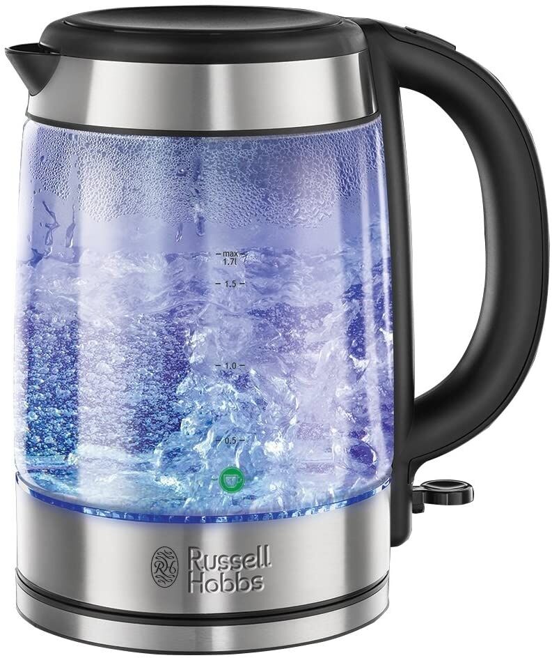 Russell Hobbs 21600 Illuminating Glass Kettle in Black