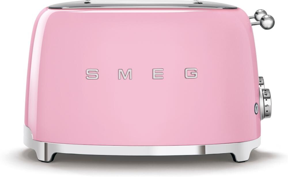 Smeg TSF03PKUK 50's Retro Style 4 Slice Toaster-Pink