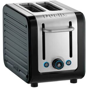 Dualit - Architect 2 Slot Black Body With Metallic Charcoal Panel Toaster