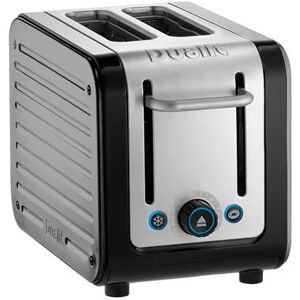 Dualit - Architect 2 Slot Black Body With Metallic Silver Panel Toaster