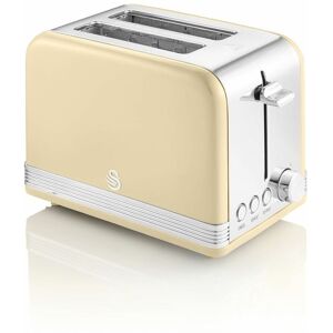 Swan 2 Slice Retro Cream Toaster