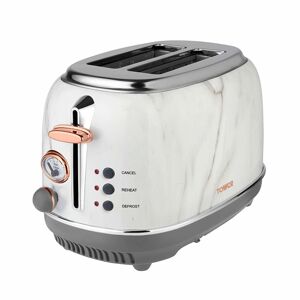 Tower Bottega T20016WMRG 2-Slice Toaster, Stainless Steel with Variable Browning