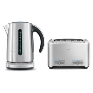 Sage Appliances Smart Kettle & 4 Slice Toaster Set - Stainless Steel
