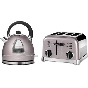 Cuisinart Style Collection Traditional Dome Kettle & 4 Slice Toaster Set - Vintage Rose