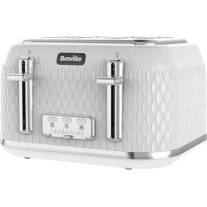 Breville VTT911 Curve 4 Slice Toaster - White Chrome