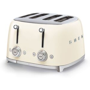 Smeg TSF03CRUK 50s Retro Style 4-Slice Toaster - Cream