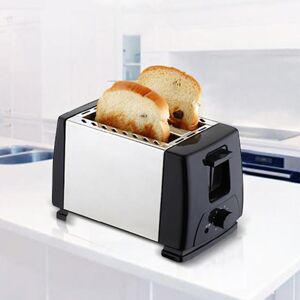 Deyishenghuo 750W Portable Household Electric Automatic 2 Slice Toaster Bread Baking Machine