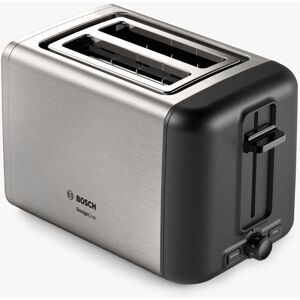 Bosch DesignLine 2 Slice Toaster, Stainless Steel - Stainless Steel - Unisex