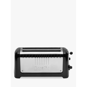 Dualit 2-Slice Long Lite Toaster, Black Gloss - Black/Silver - Unisex